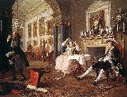 William Hogarth The Tete a Tete from the Marriage a la Mode series Spain oil painting artist